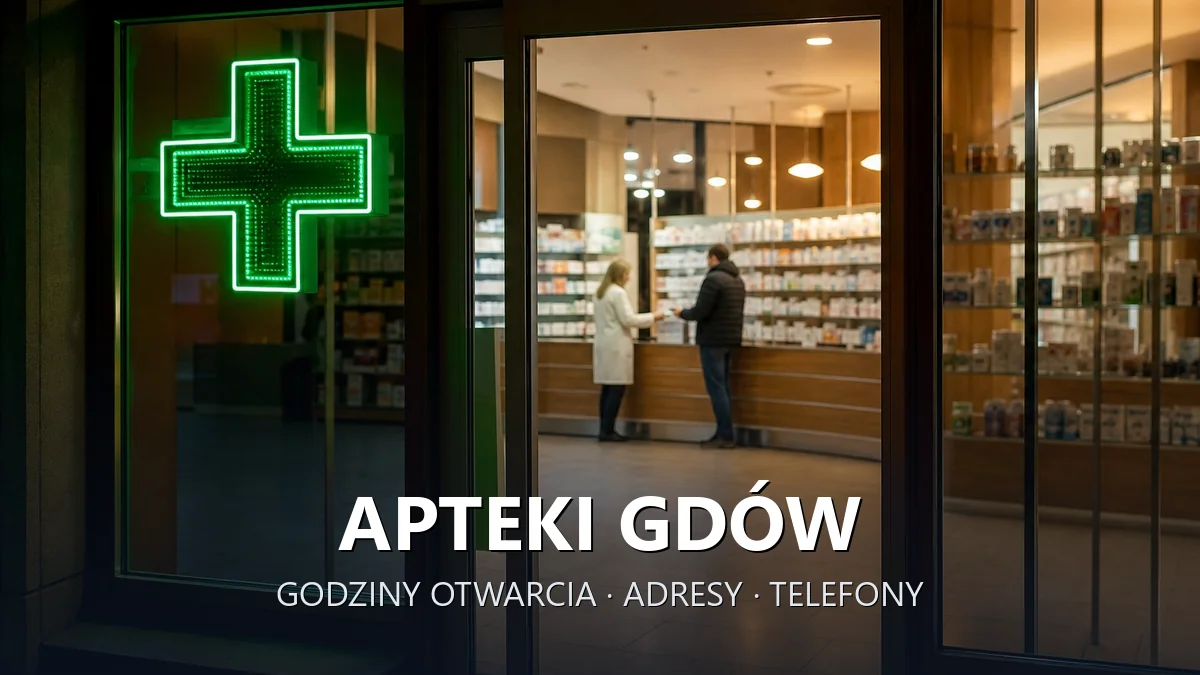 Apteki Gdów, powiat wielicki - adresy, telefony, godziny otwarcia