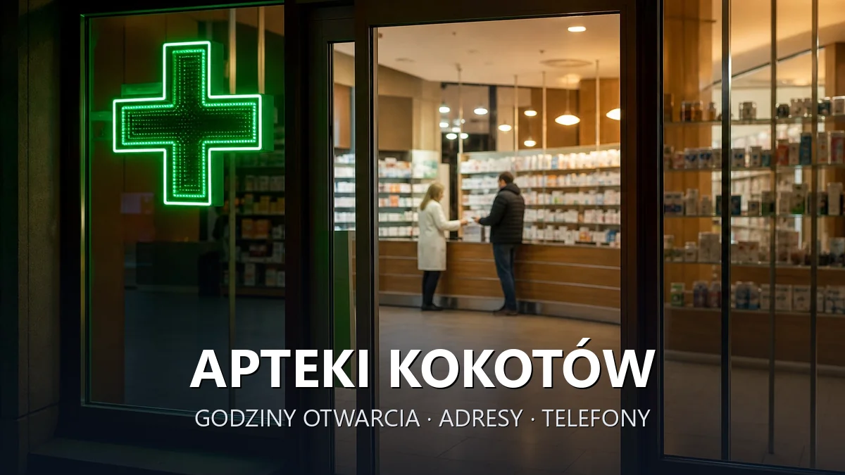 Apteki Kokotów, gmina Wieliczka, powiat wielicki - adresy, telefony, godziny otwarcia