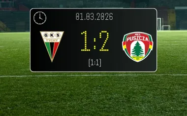 [PIŁKA NOŻNA] GKS Tychy – Puszcza Niepołomice 1:2 – Cenne trzy punkty dla Puszczy w walce o pozycję w Betclic 1. lidze