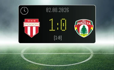 [PIŁKA NOŻNA] Pogoń Grodzisk Mazowiecki – Puszcza Niepołomice 1:0. Gospodarze z kompletem punktów w Betclic 1. lidze