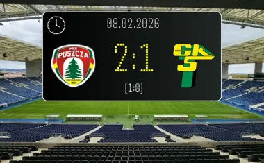 Puszcza Niepołomice - Górnik Łęczna - trzy punkty gospodarzy w szalonej końcówce w Betclic 1. liga