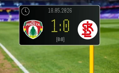[PIŁKA NOŻNA] Betclic 1. liga: Puszcza Niepołomice – ŁKS Łódź 1:0. Gospodarze wygrali mimo gry w osłabieniu