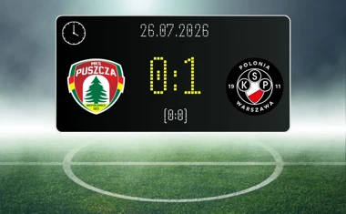 [PIŁKA NOŻNA] Betclic 1. liga: Puszcza Niepołomice – Polonia Warszawa 0:1 po golu w końcówce