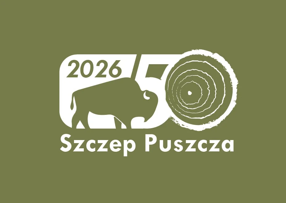 Grafika promocyjna wydarzenia 50-lecie Szczepu Puszcza – jubileusz w Niepołomicach
