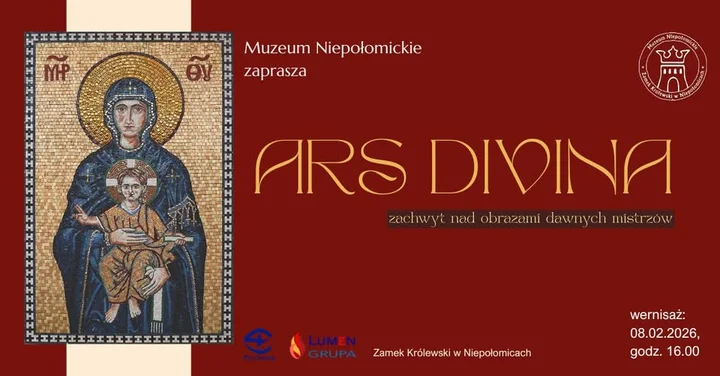 Grafika promocyjna wydarzenia Ars Divina – zachwyt nad obrazami dawnych mistrzów