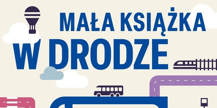 Grafika promocyjna wydarzenia Mała książka w drodze — warsztaty czytelnicze dla maluszków w Niepołomicach