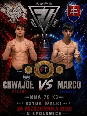 Grafika promocyjna wydarzenia FighTTime 27 – gala sportów walki