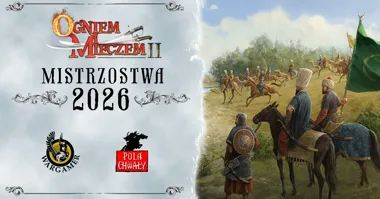 Grafika promocyjna wydarzenia Mistrzostwa Ogniem i Mieczem 2026 w Niepołomicach