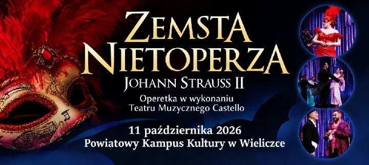 Wiedeńska operetka w Wieliczce. Teatr Castello pokaże „Zemstę Nietoperza”