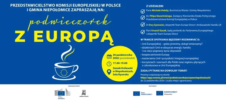 Cztery osoby przy jednym stole. W zamku odbędzie się rozmowa o przyszłości Europy